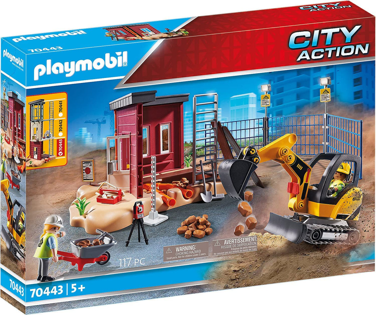 Playmobil 70443 Mini Excavator with Construction Site – La Ludosfera