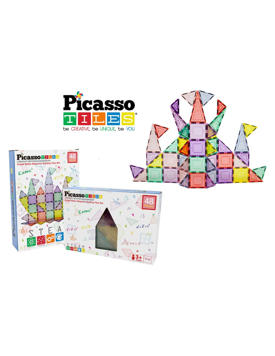 Picasso Tiles Glitter Set 48 pieces – La Ludosfera
