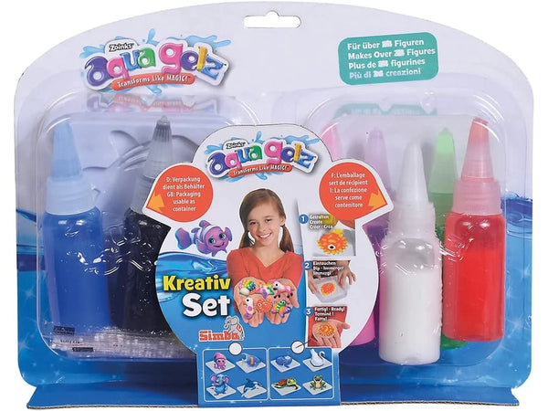 Aqua Gelz - Creative Set 7 tubi e 4 stampi