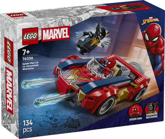 76336 Auto di Spider-Man vs. Venomized Wolverine