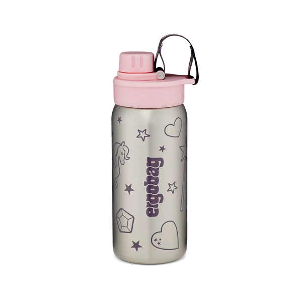 ErgoBag Steel Water Bottle, Pink