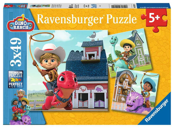 05589 - Puzzle 3x49 pezzi - Dino Ranch- dai 5 anni