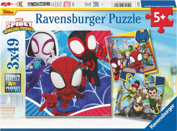 05730 - Puzzle 3x49 pezzi - Spidey, avventure sulle raganatele - dai 5 anni