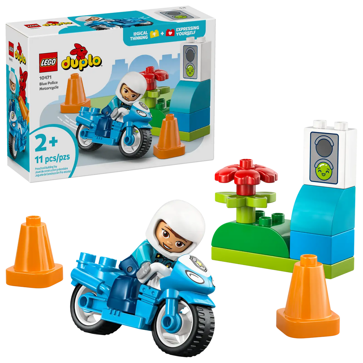 10471 Motocicletta blu della Polizia