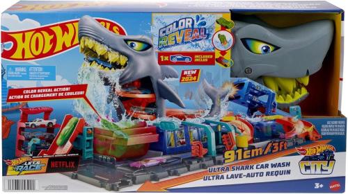 Hot Wheels City Ultra Shark Car Wash HTN82