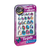 Adhesive False Nails: Butterflies