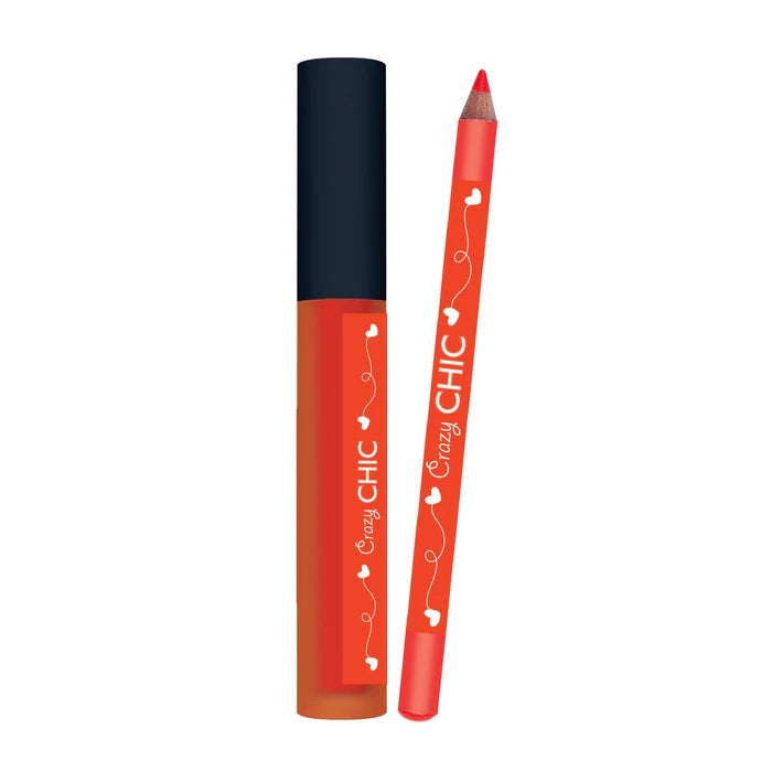 Lipgloss and Lip Pencil - Peach Color