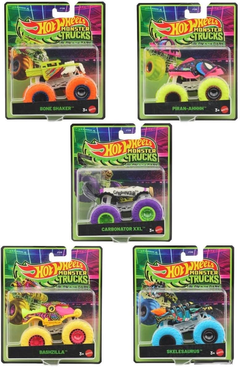 HW Monster Truck 1:64 -Glow  in the dark