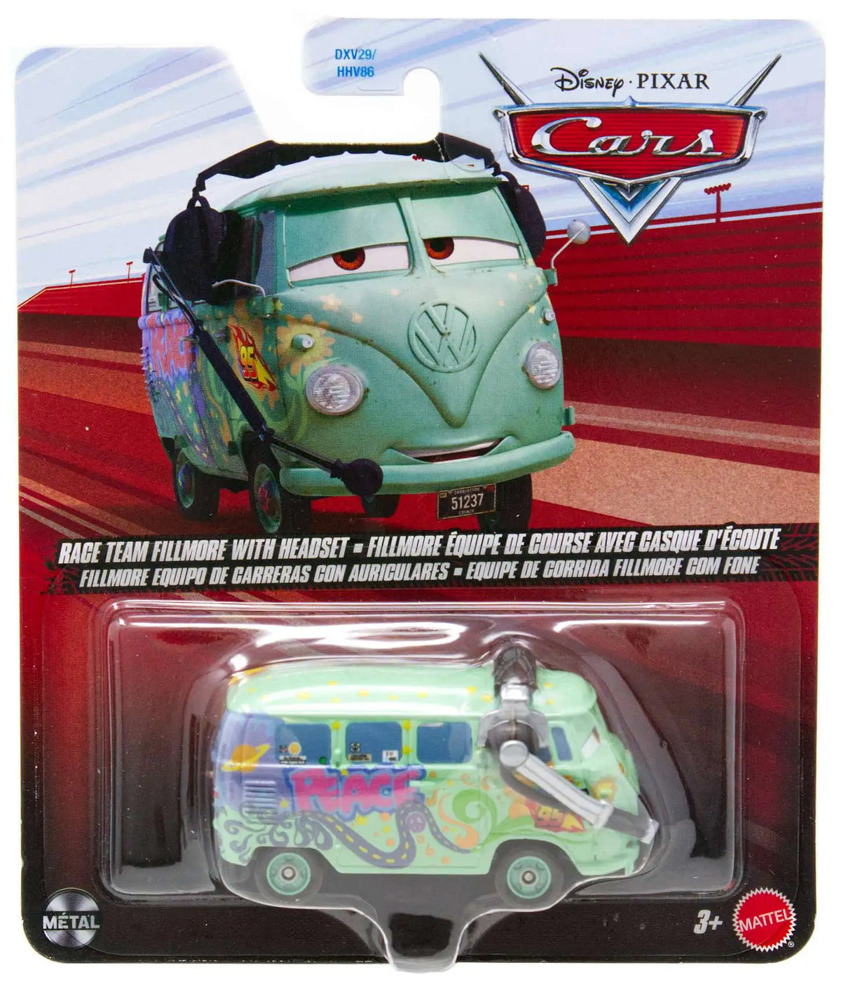 Cars - Race Team Fillmore con cuffie JMB95