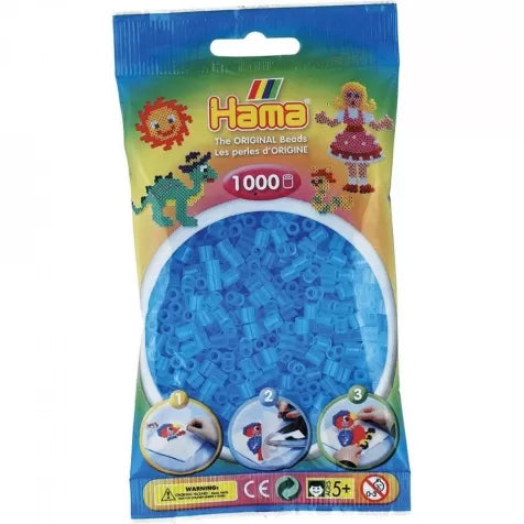 Hama Beads Bag 1000pcs Translucent Water