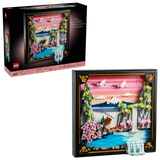 31218 Paesaggio giapponese con ciliegi fioriti