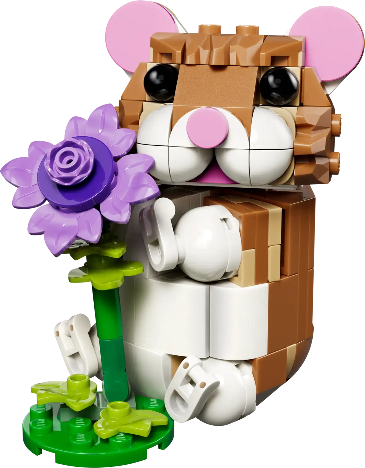 31376 Simpatico criceto con fiore