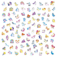 100 Adesivi - Unicorni
