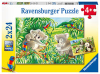 07820 - Puzzle 2x24 pezzi - Dolci koala e panda - dai 4 anni