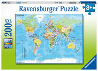 12890 - Puzzle 200 pezzi XXL -Mappa del mondo