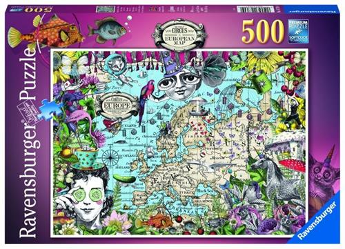 16760 Puzzle 500 pezzi - Mappa europea