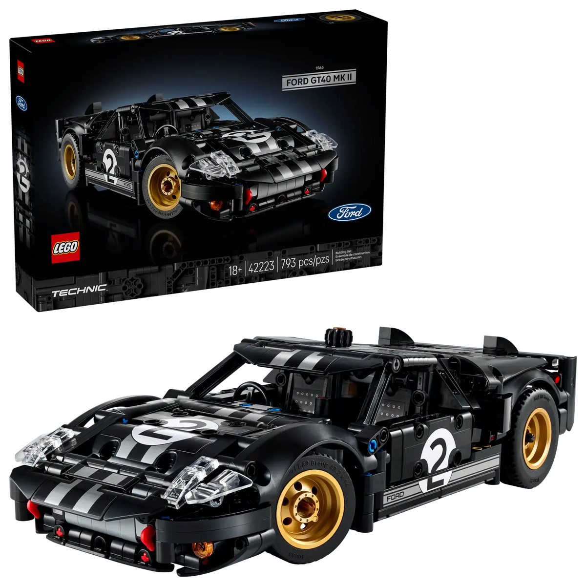 42223 Auto da corsa Ford GT40 MKII del 1966