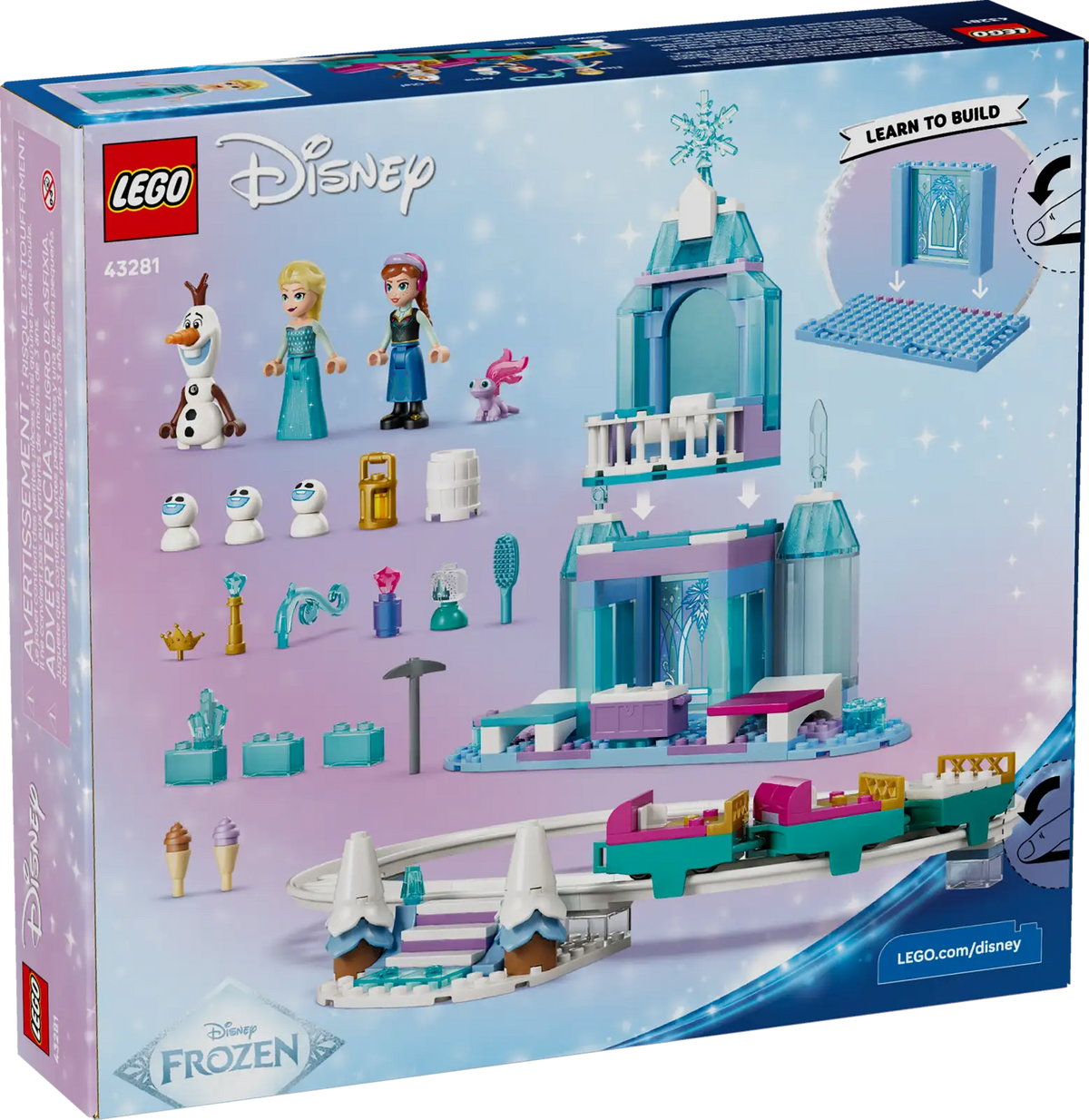 43281 Castello di ghiaccio di Elsa e avventure sulla neve