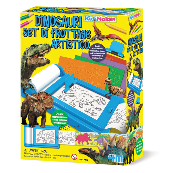 Set di frottage artistico - Dinosauri