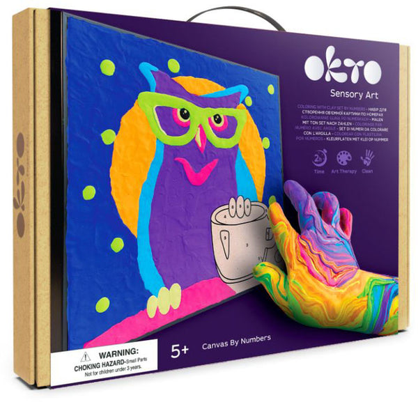 OWL Coloring with clay set