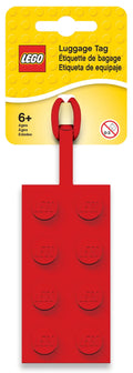 Lego 52002 Etichetta per bagagli Rossa 2x4