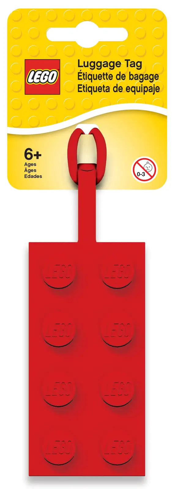 Lego 52002 Etichetta per bagagli Rossa 2x4