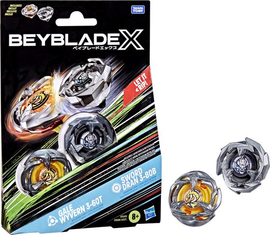 BeyBlade X Dual pack - Gale Wyvern 3-60T + Sword Dran 3-80B