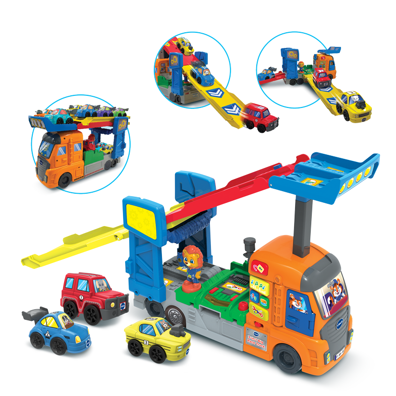 Vroom Vroom Go - Maxi camion trasportatore 3 in 1