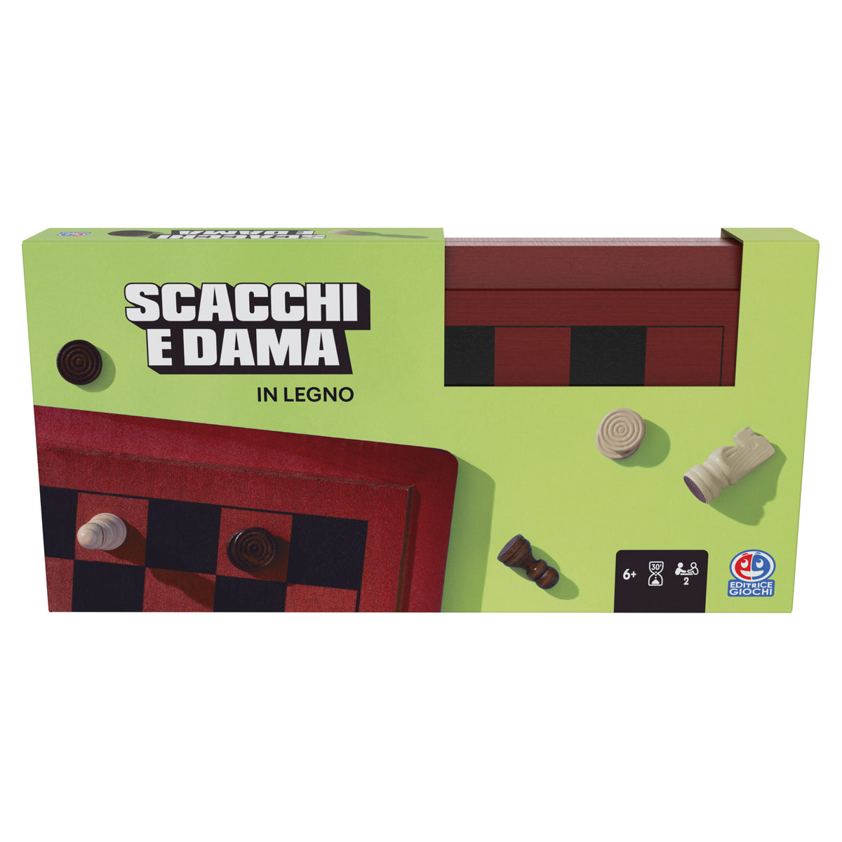 EG CLASSICI Dama & Scacchi in Legno Deluxe