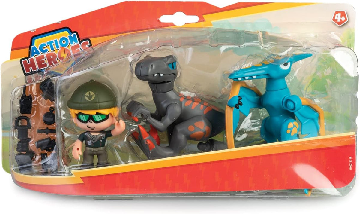 Action Heroes - Dino Pack 2 Dinosaurs 1 Character 