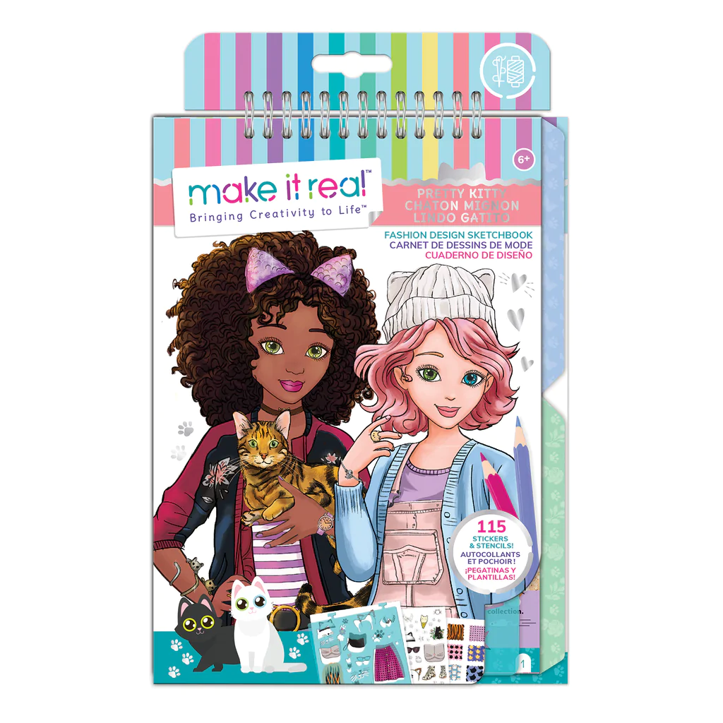 Blocco da Disegno Stilista: Fashion Design Gattina Adorabile