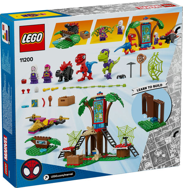 11200 Battaglia con il raptor al quartier generale sull’albero di Spider-man e Goblin