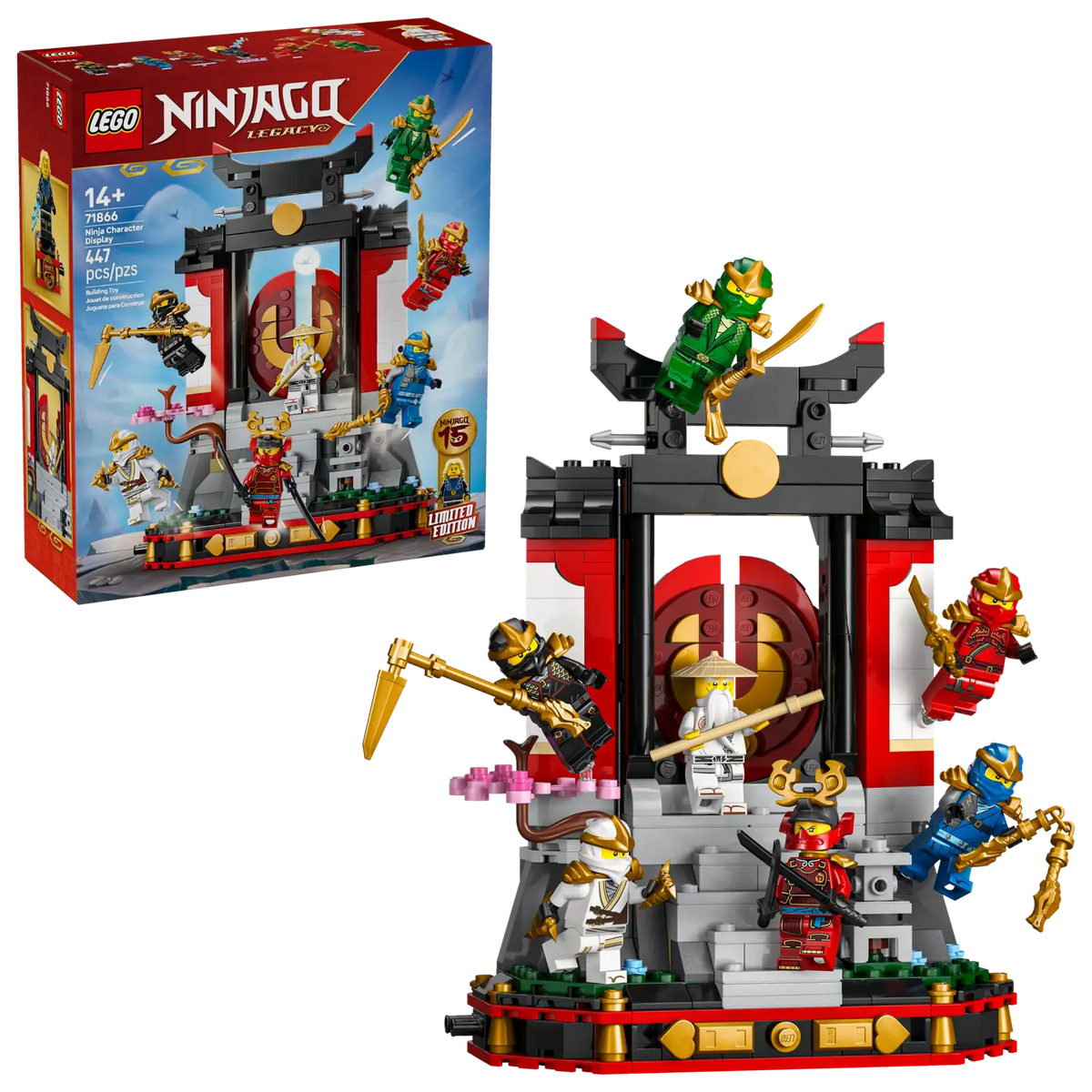 71866 Display personaggi Ninja – 15° anniversario