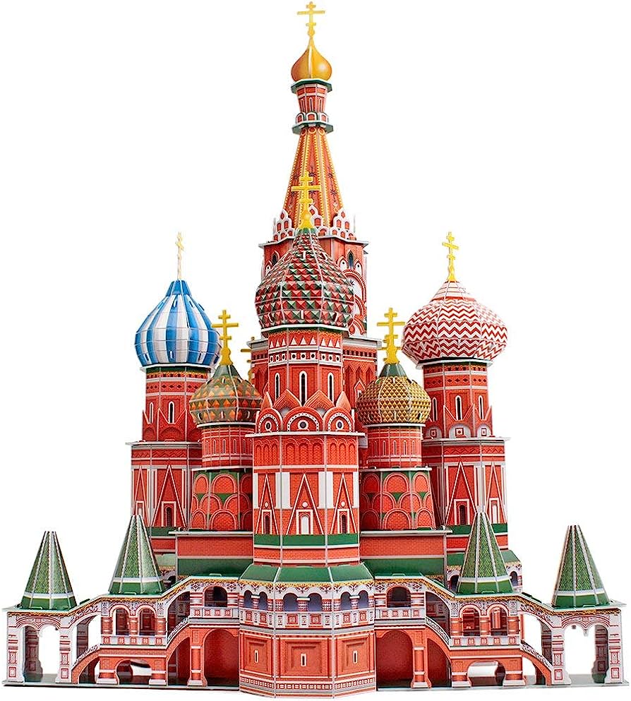 St. Basil's Cathedral with Led Lights - 3D Puzzle 