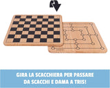 EG CLASSICI Dama, Scacchi & Tris in Legno