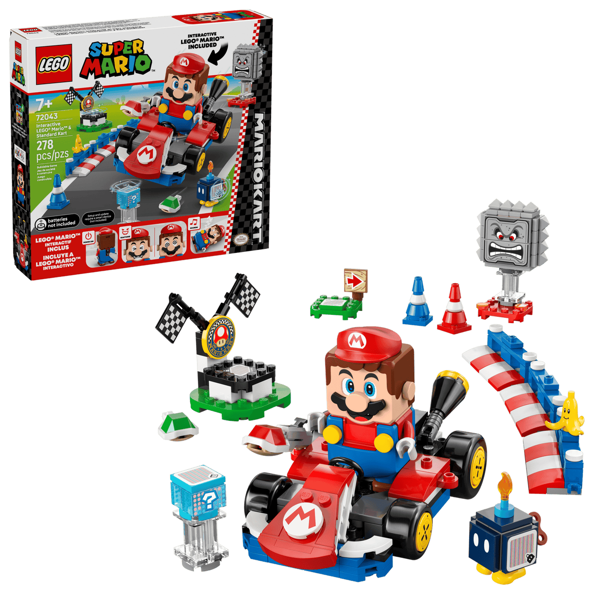 72043 Mario Kart™ – LEGO® Mario™ interattivo e Kart Standard
