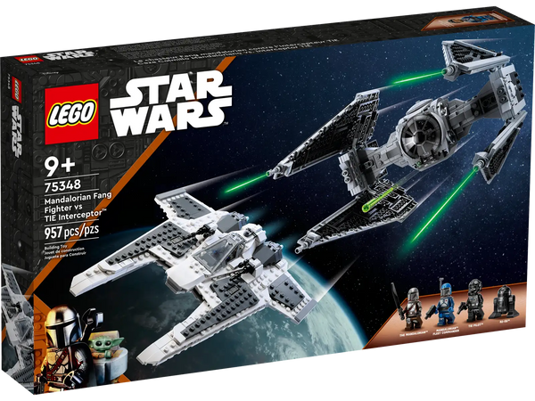 75348 Fang Fighter mandaloriano vs TIE Interceptor
