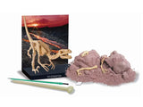 Scava e crea lo scheletro di un Velociraptor