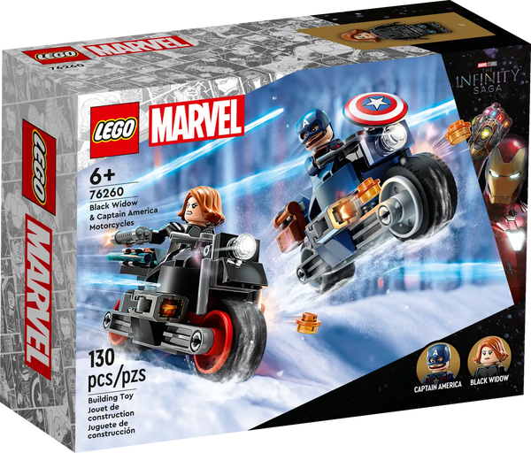 76260 Motociclette di Black Widow e Captain America