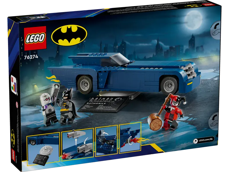 76274 Batman con Batmobile vs. Harley Quinn e Mr. Freeze