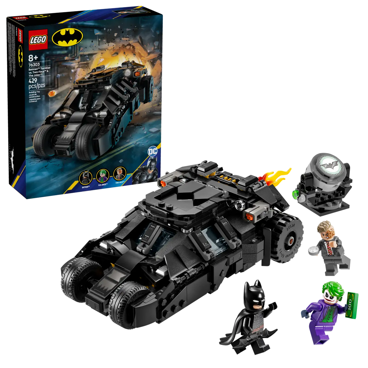 76303 Tumbler di Batman™ contro Two-Face™ e The Joker™