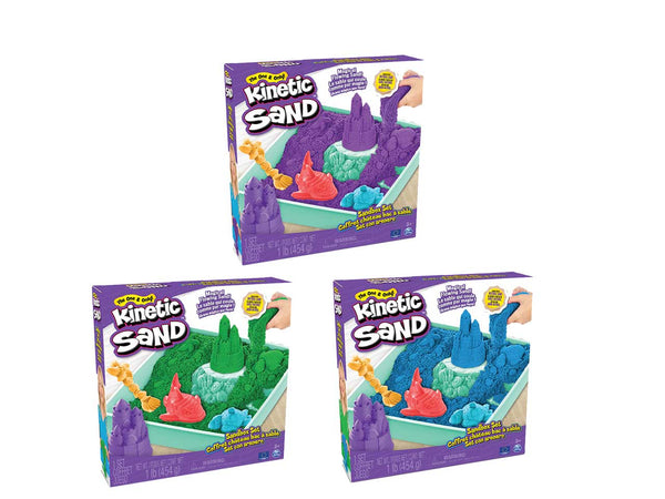 Kinetic Sand Playset con vassoio