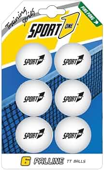 6 Palline Ping Pong