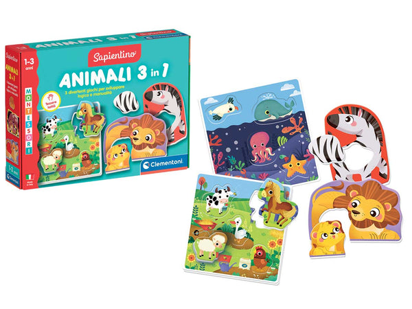 Montessori Baby - Gli Animali 3 in 1