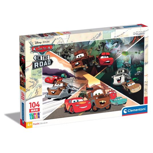 Maxi Puzzle 104 pezzi  - Cars on the Road