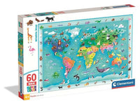 26072 - Puzzle 60 Maxi - Wildlife Map