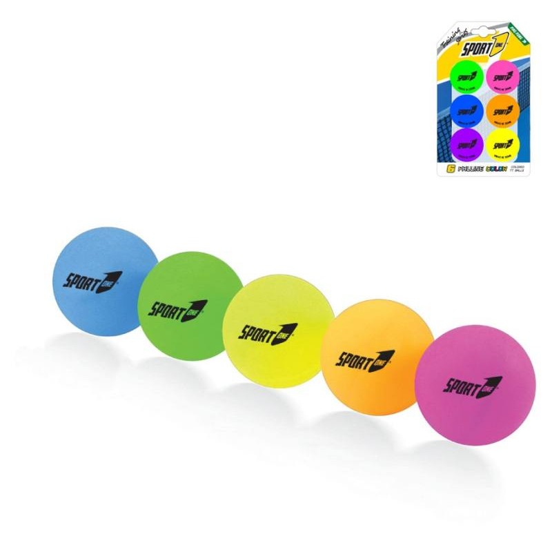 6 Palline Ping Pong color