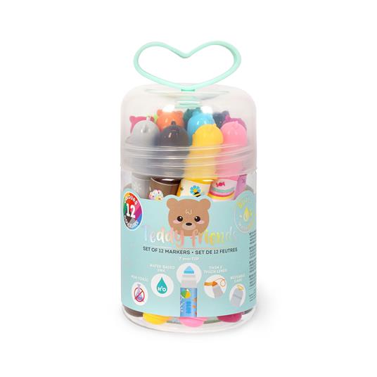 TEDDY FRIENDS - SET DI 12 PENNARELLI - TEDDY BEAR