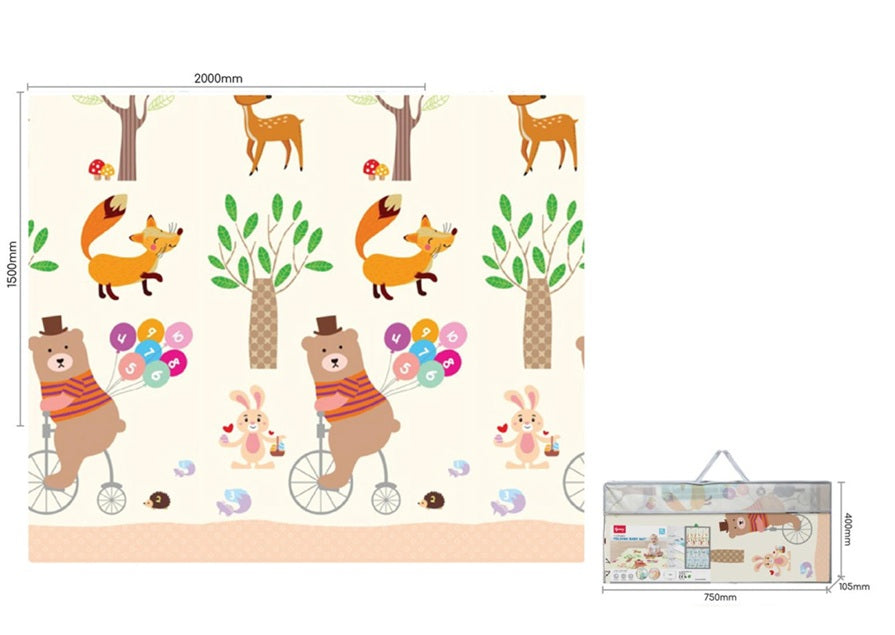 Tappeto Gioco pieghevole Animali e Veicoli
