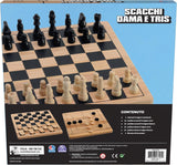 EG CLASSICI Dama, Scacchi & Tris in Legno